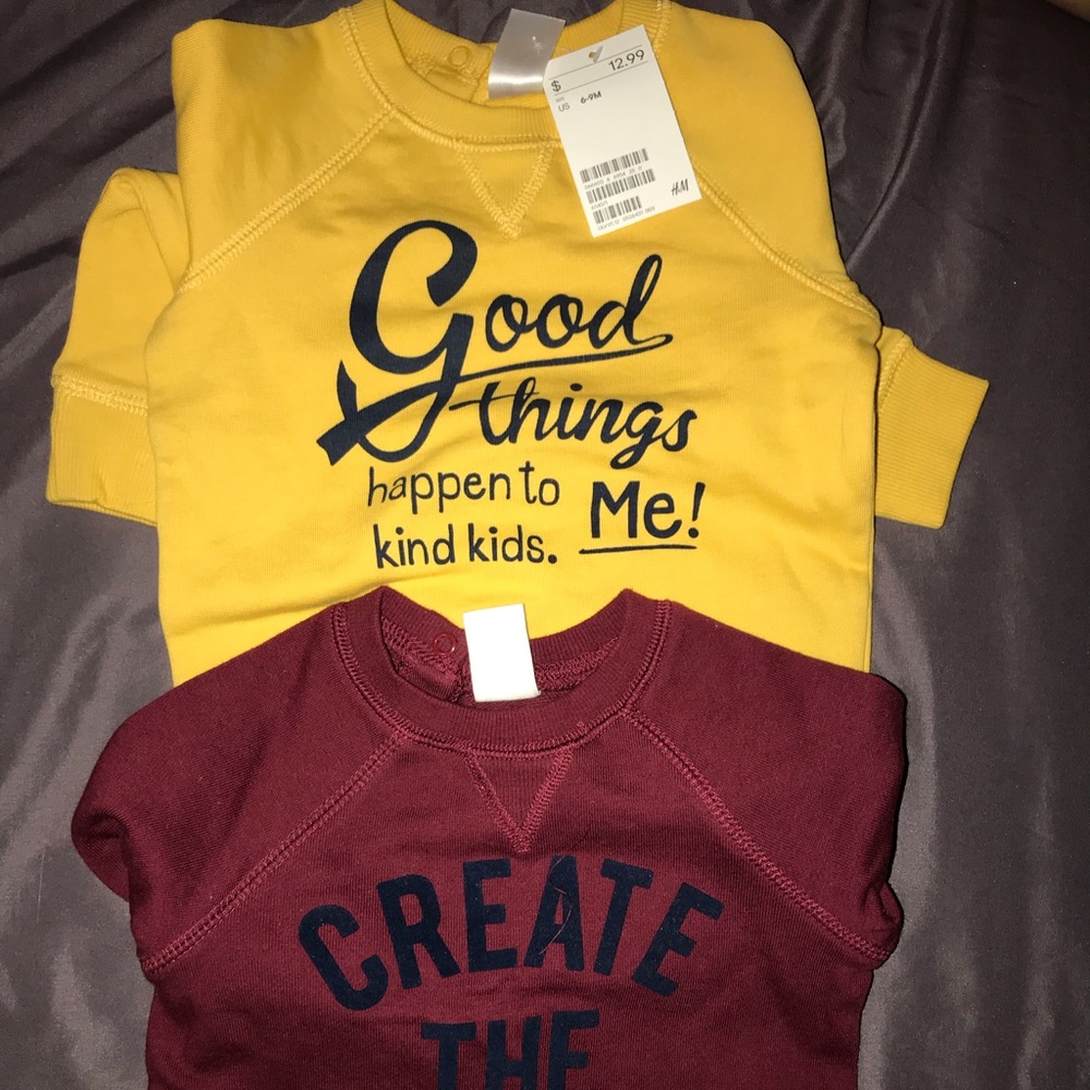 2 H&M sweaters for boys 6-9 months